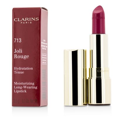 Clarins - Joli Rouge (Стойкая Увлажняющая Губная Помада) - # 713 Hot Pink 3.5g/0.12oz
