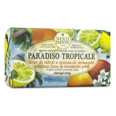 Nesti Dante - Paradiso Tropicale Натуральное Мыло Тройного Помола - Tahitian Lime & Mosambi Peel  250g/8.8oz