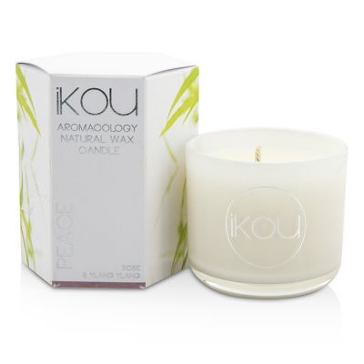 iKOU - Eco-Luxury Aromacology Свеча из Натурального Воска - Peace (Rose & Ylang Ylang) (2x2) inch
