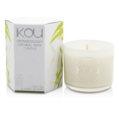 iKOU - Eco-Luxury Aromacology Свеча из Натурального Воска - Zen (Green Tea & Cherry Blossom)  (2x2) inch
