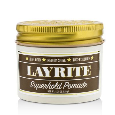 Layrite - Superhold Помада для Укладки (Сильная Фиксация, Средний Блеск, Растворимая Формула)  120g/4.25oz
