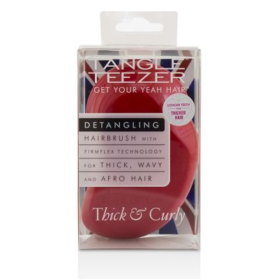 Tangle Teezer - Thick & Curly Распутывающая Щетка для Волос - # Salsa Red (для Густых, Волнистых и Афро Волос)  1pc