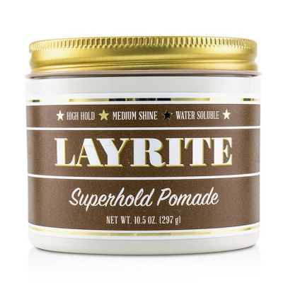 Layrite - Superhold Помада для Укладки (Сильная Фиксация, Средний Блеск, Растворимая Формула)  297g/10.5oz