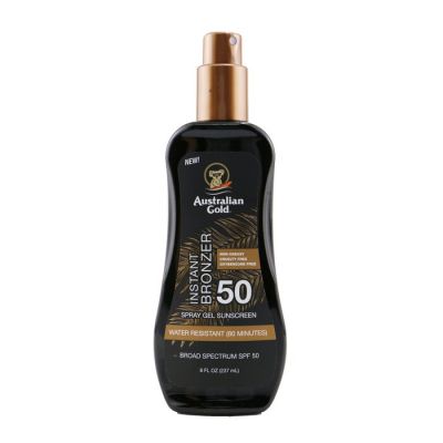 Australian Gold - Солнцезащитный Гель Спрей SPF 50 с Эффектом Бронзера - #1 Fragrance  237ml/8oz