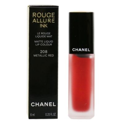 Chanel - Rouge Allure Ink Матовая Жидкая Губная Помада - # 208 Metallic Red  6ml/0.2oz