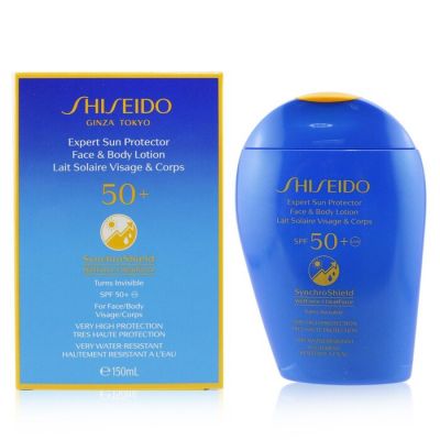 Shiseido - Expert Sun Protector SPF 50+UVA Солнцезащитный Лосьон для Лица и Тела (Интенсивный, Невидимый и Водостойкий)  150ml/5.07oz