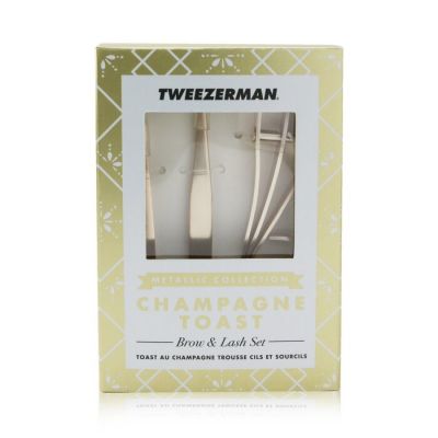Tweezerman - Champagne Toast Набор для Бровей и Ресниц (Metallic Collection)  3pcs