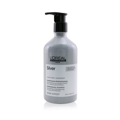L'Oreal - Professionnel Serie Expert - Silver Violet Dyes + Magnesium Neutralising and Brightening Shampoo (For Grey and White Hair)  500ml/16.9oz