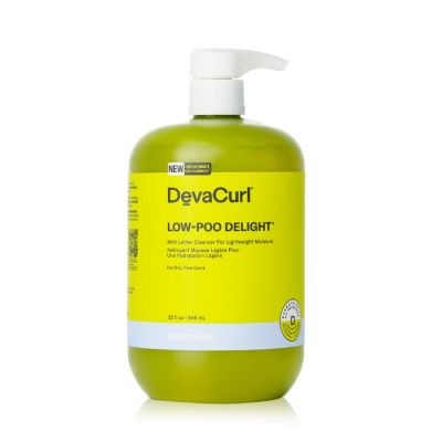 DevaCurl - Low-Poo Delight Mild Lather Cleanser For Lightweight Moisture - For Dry, Fine Curls  946ml/32oz