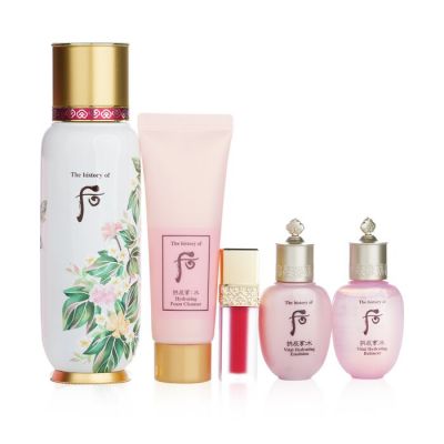 The History Of Whoo - Bichup First Moisture Anti-Aging Essence Special Set: Essence 130ml+ Balancer 20ml+ Emulsion 20ml+ Cleanser 40ml+ Lip 2.1g  5pcs