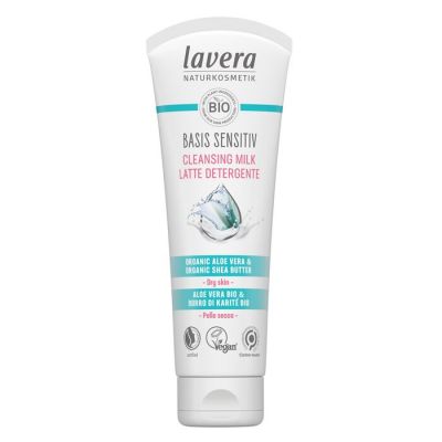 Lavera - Basis Sensitiv Cleansing Milk - Organic Aloe Vera & Organic Shea Butter (For Dry & Sensitive Skin)  125ml/4oz