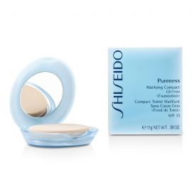 Shiseido - Pureness Матирующая Нежирная Компактная Основа SPF15 (Пудреница и Запасной Блок) - # 30 Натуральная Слоновая Кость 11g/0.38oz