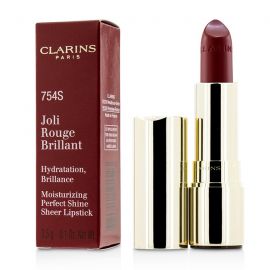 Clarins - Joli Rouge Brillant (Увлажняющая Сияющая Губная Помада) - # 754S Deep Red  3.5g/0.1oz