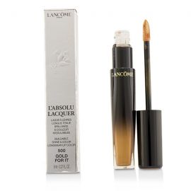 Lancome - L'Absolu Lacquer Buildable Shine & Color Стойкая Губная Помада - # 500 Gold For It  8ml/0.27oz