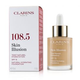 Clarins - Skin Illusion Натуральная Увлажняющая Основа SPF 15 # 108.5 Cashew  30ml/1oz
