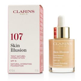 Clarins - Skin Illusion Натуральная Увлажняющая Основа SPF 15 # 107 Beige  30ml/1oz