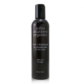 John Masters Organics - 2-in-1 Shampoo & Conditioner For Dry Scalp with Zinc & Sage  236ml/8oz